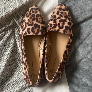 Size 9.5 cheetah/leopard flats.